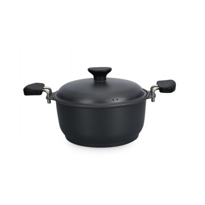 Natural nonstick hard anodized aluminium cookware casserole without coating